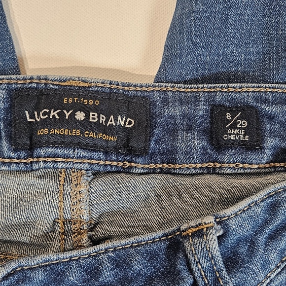 Lucky Brand Lolita Skinny Jeans Womens 8/29 Ankle Cheville Mid Rise Stretch Blue - Picture 6 of 13